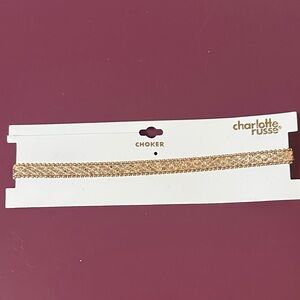 Charlotte Russe Gold Choker